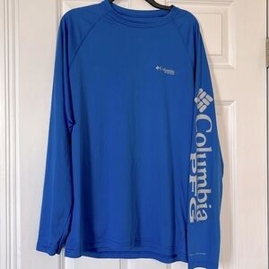 Columbia PFG long sleeve shirt,  royal blue,  size M,  great condition